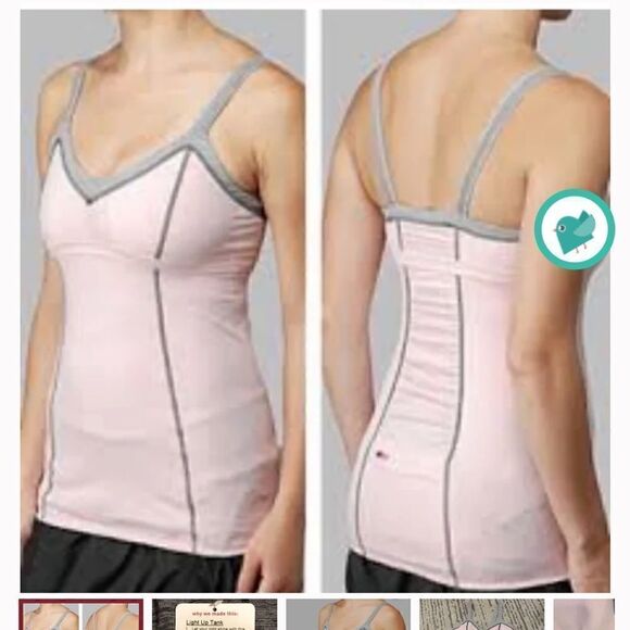 Size 4 Pink Lululemon Light it up Tank Top - Picture 1 of 4